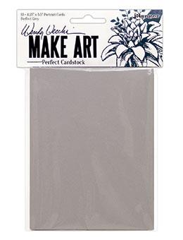 Wendy Vecchi Perfect Cardstock 4.25x5.5 10 Pkg Grey Cards